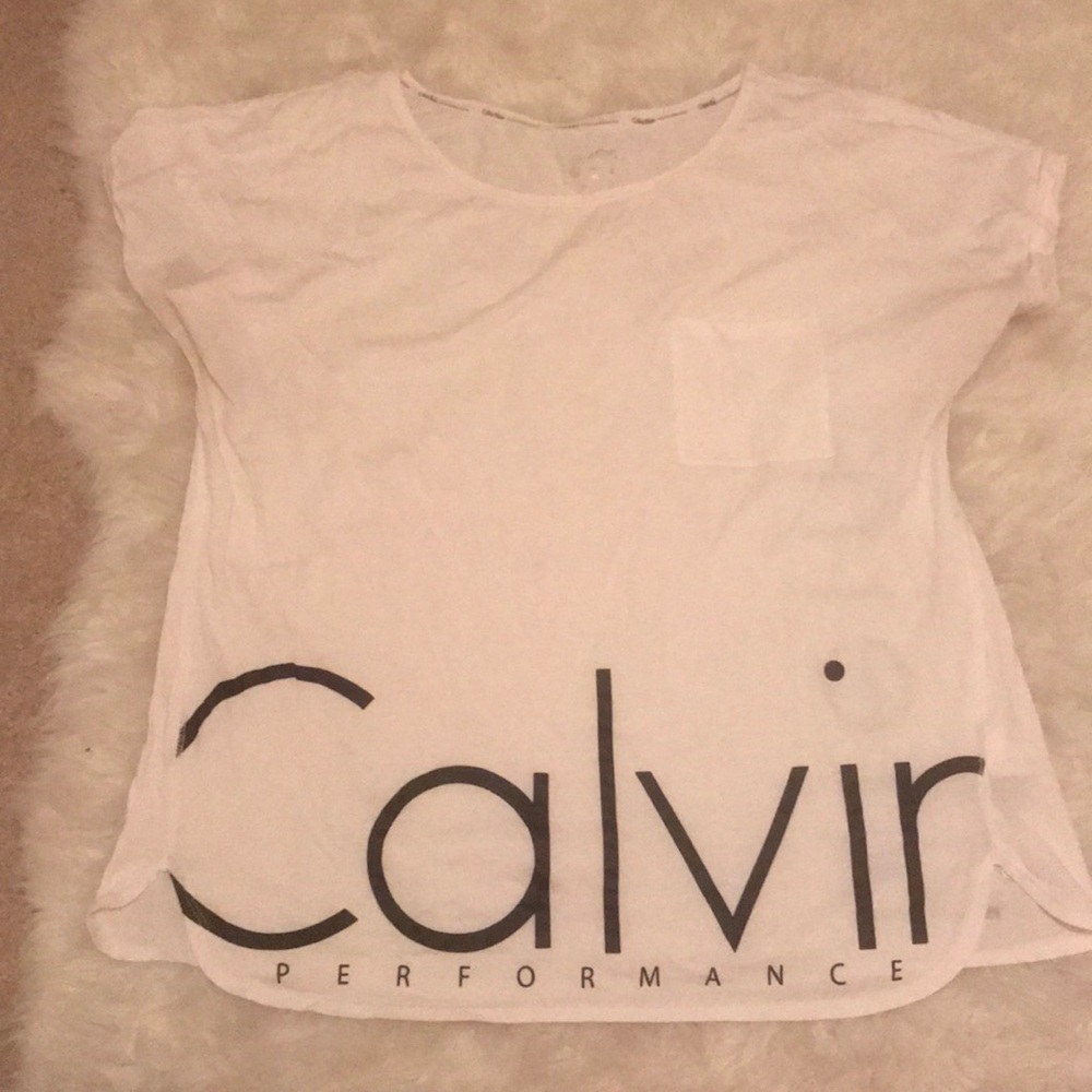 White Calvin Klein t-shirt